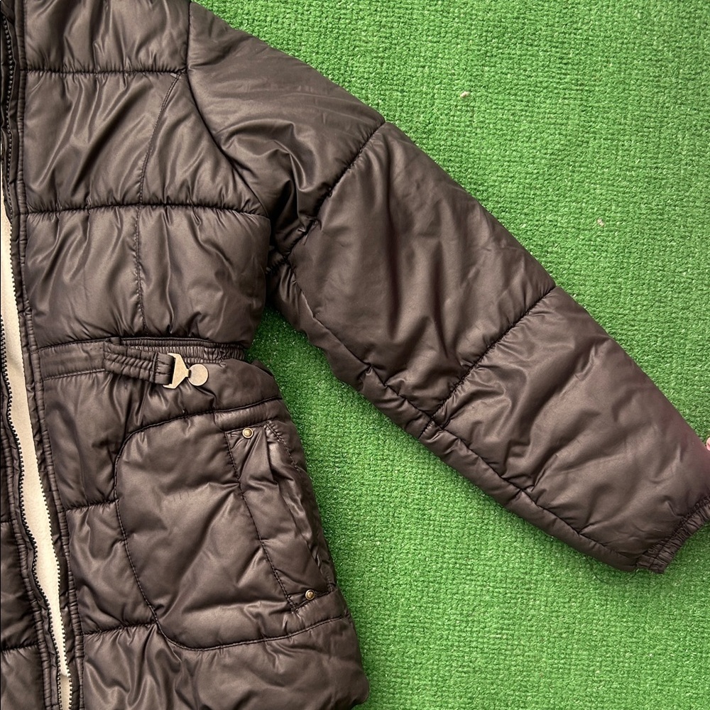 OshKosh B'gosh Dark Gray Puffer Jacket with Hood - Picture 4 of 11